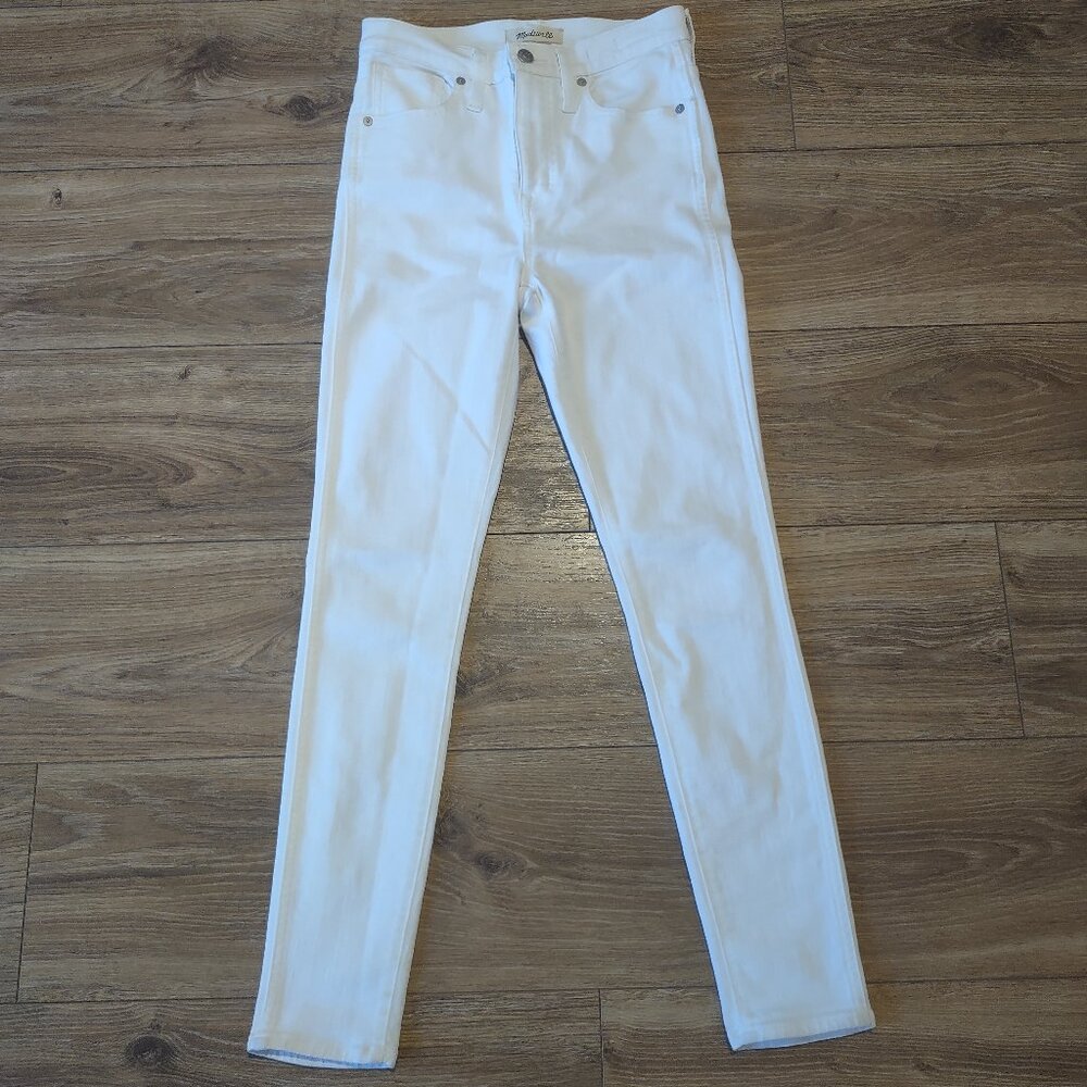 Madewell 10" High-Rise Skinny White Jean
